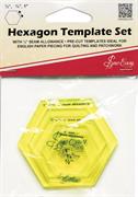 Hexagon Template Set with ¼" Seam Allowance
